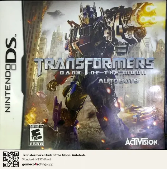 Transformers: Dark of the Moon: Autobots Nintendo DS, NTSC box front