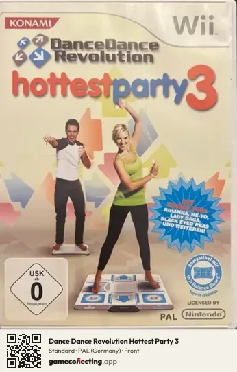 Dance Dance Revolution Hottest Party 3 Nintendo Wii, Germany box front