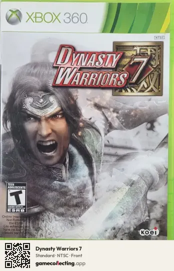 Dynasty Warriors 7 Xbox 360, NTSC box front