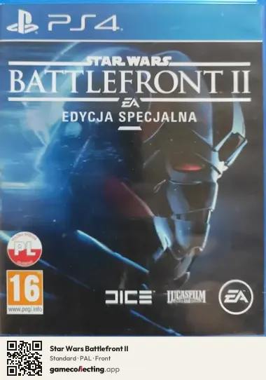 Star Wars Battlefront II PlayStation 4, PAL box front
