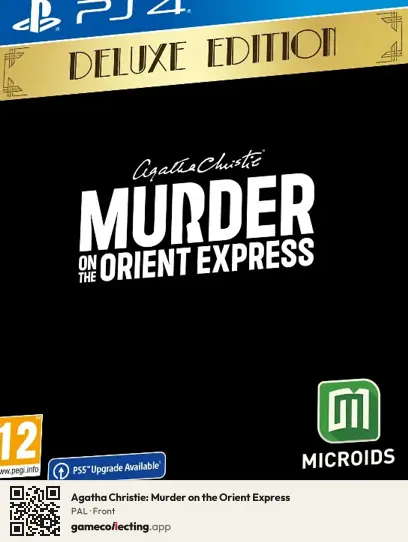 Agatha Christie: Murder on the Orient Express PlayStation 4, PAL box front