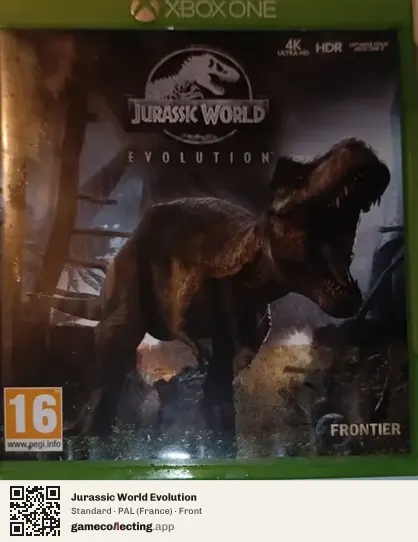 Jurassic World Evolution Xbox One, France box front
