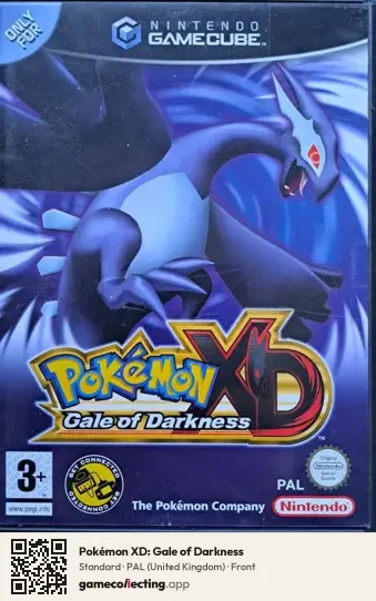 Pokémon XD: Gale of Darkness Nintendo GameCube, United Kingdom box front