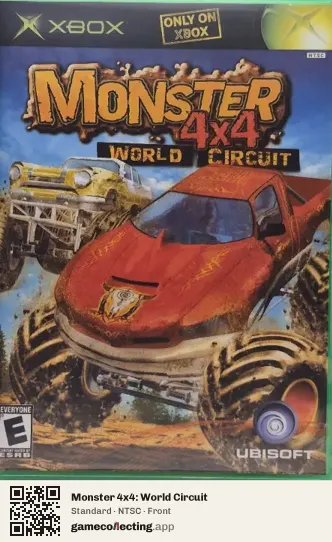 Monster 4x4: World Circuit Xbox, NTSC box front