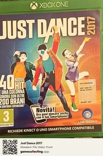 Just Dance 2017 Xbox One, Italy box front