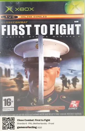 Close Combat: First to Fight Xbox, Netherlands box front