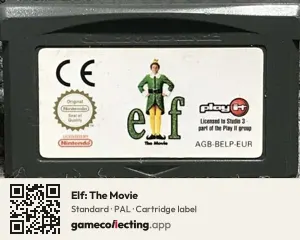 Elf: The Movie Game Boy Advance, PAL cartridge label