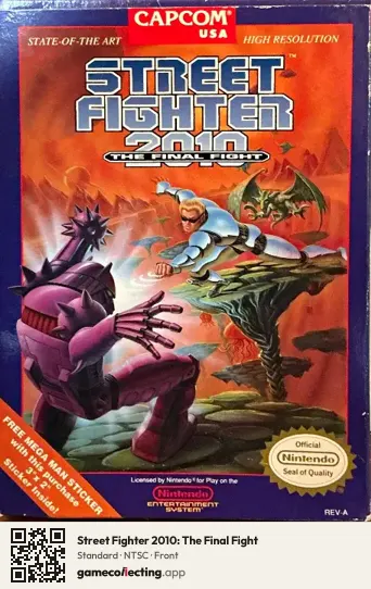 Street Fighter 2010: The Final Fight Nintendo Entertainment System, NTSC box front