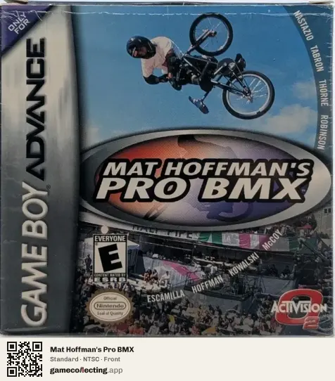 Mat Hoffman's Pro BMX Game Boy Advance, NTSC box front