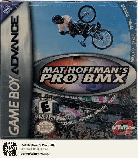 Mat Hoffman's Pro BMX Game Boy Advance, NTSC box front