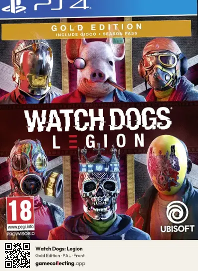 Watch Dogs: Legion PlayStation 4, PAL box front