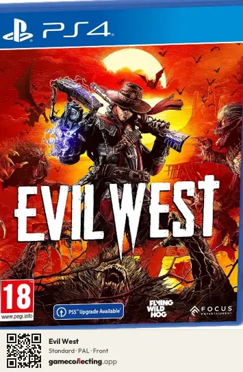 Evil West PlayStation 4, PAL box front