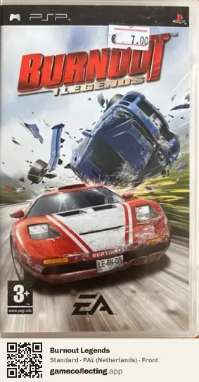 Burnout Legends PlayStation Portable, Netherlands box front