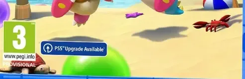 Puzzle Bobble 3D: Vacation Odyssey, the PEGI square on its front