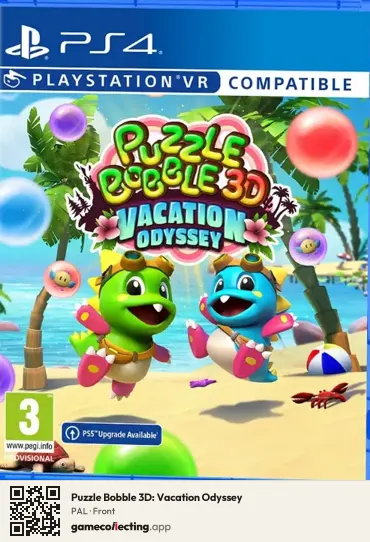 Puzzle Bobble 3D: Vacation Odyssey PlayStation 4, PAL box front