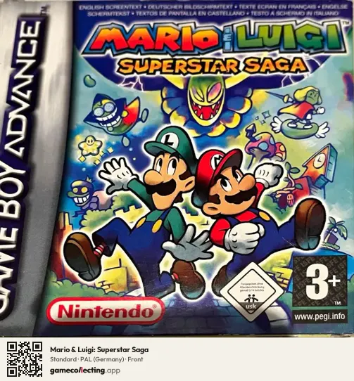 Mario & Luigi: Superstar Saga Game Boy Advance, Germany box front
