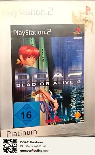 DOA2: Hardcore PlayStation 2, Germany box front