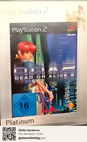 DOA2: Hardcore PlayStation 2, Germany box front