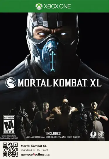 Mortal Kombat XL Xbox One, NTSC box front