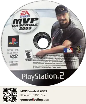 MVP Baseball 2003 PlayStation 2, NTSC disc