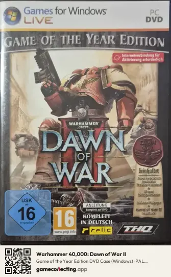 Warhammer 40,000: Dawn of War II Computer, Germany box front
