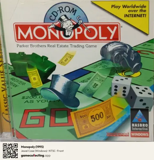 Monopoly (1995) Computer, NTSC box front