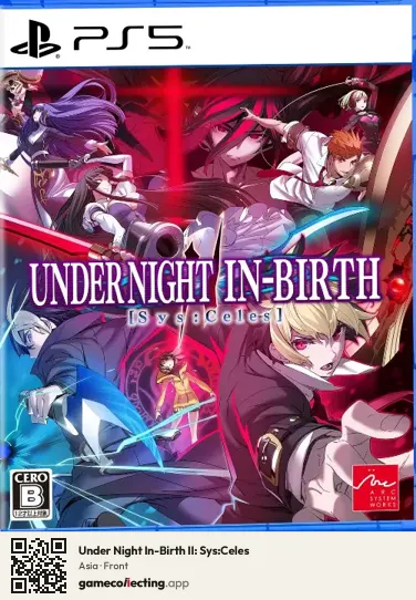 Under Night In-Birth II: Sys:Celes PlayStation 5, Asia box front