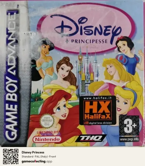 Disney Princess Game Boy Advance, Italy box front