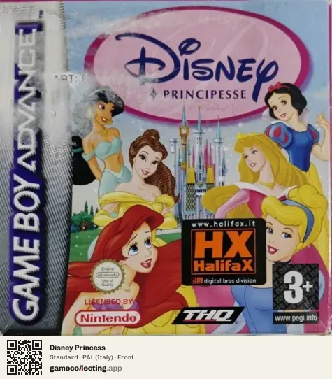 Disney Princess Game Boy Advance, Italy box front