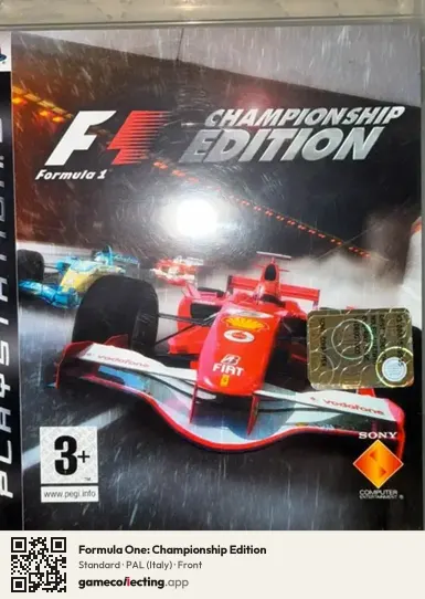 Formula One: Championship Edition PlayStation 3, Italy box front