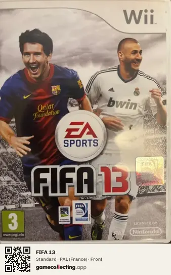 FIFA 13 Nintendo Wii, France box front