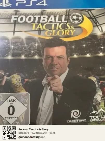 Soccer, Tactics & Glory PlayStation 4, Germany box front