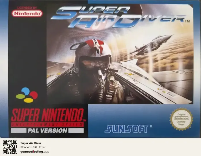 Super Air Diver Super Nintendo Entertainment System, PAL box front