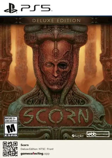 Scorn PlayStation 5, NTSC box front