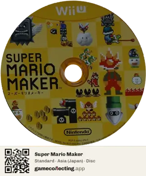 Super Mario Maker Nintendo Wii U, Asia disc