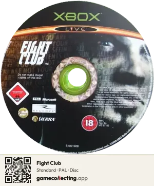 Fight Club Xbox, PAL disc
