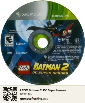 LEGO Batman 2: DC Super Heroes Xbox 360, NTSC disc