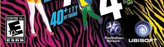 Just Dance 4, the ESRB box on its front
