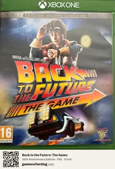 Back to the Future: The Game Xbox One, PAL box front
