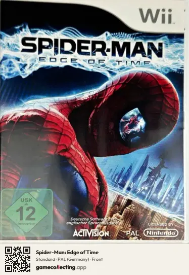 Spider-Man: Edge of Time Nintendo Wii, Germany box front