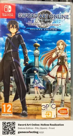 Sword Art Online: Hollow Realization Nintendo Switch, Spain box front