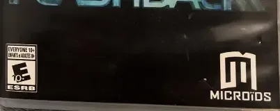 Flashback, the ESRB box on its front