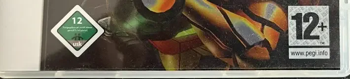 Metroid Prime Hunters, the USK square on its front