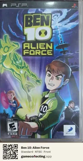 Ben 10: Alien Force PlayStation Portable, NTSC box front