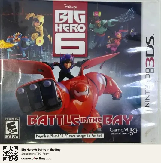 Big Hero 6: Battle in the Bay Nintendo 3DS, NTSC box front