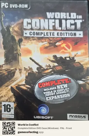 World in Conflict Computer, PAL box front