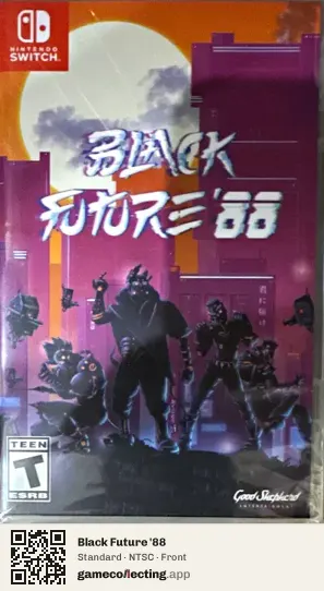 Black Future '88 Nintendo Switch, NTSC box front
