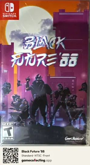 Black Future '88 Nintendo Switch, NTSC box front