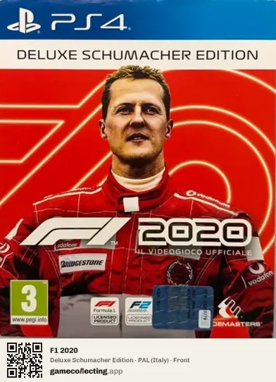 F1 2020 PlayStation 4, Italy box front