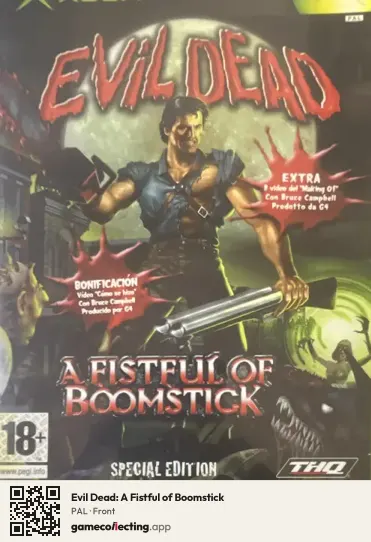 Evil Dead: A Fistful of Boomstick Xbox, PAL box front